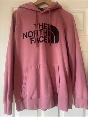 The North Face Dusty Pink Hoodie with Black Logo